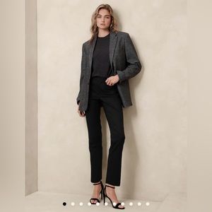 Banana Republic black tall Ryan straight pants
